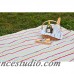 August Grove Pastel Color Stripes Outdoor Picnic Blanket AGGR3728